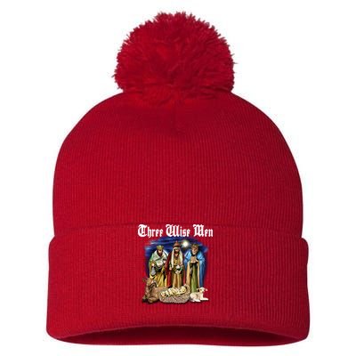 Three Wise Men Pom Pom 12in Knit Beanie