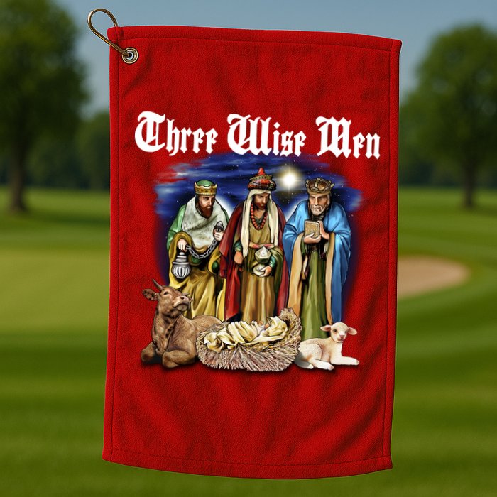 Three Wise Men Golf Towel