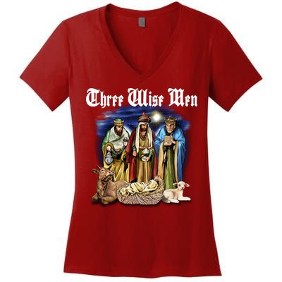Three Wise Men Women's V-Neck T-Shirt