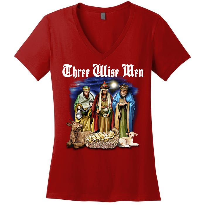 Three Wise Men Women's V-Neck T-Shirt