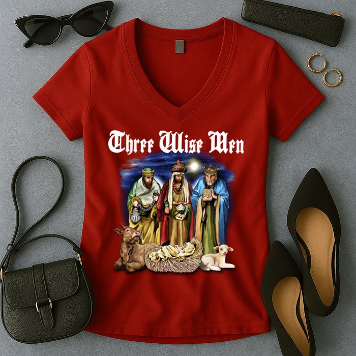 Three Wise Men Women's V-Neck T-Shirt