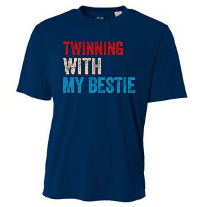 Twinning With My Bestie Spirit Week Best Friend Twin Day Cooling Performance Crew T-Shirt