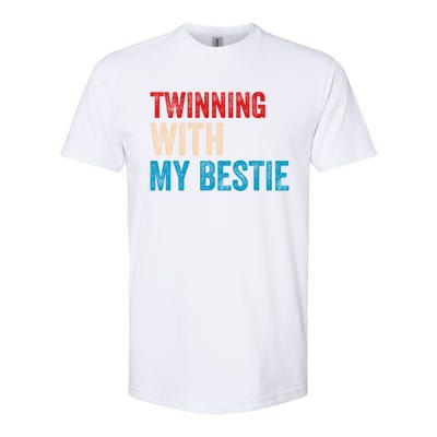 Twinning With My Bestie Spirit Week Best Friend Twin Day Softstyle CVC T-Shirt