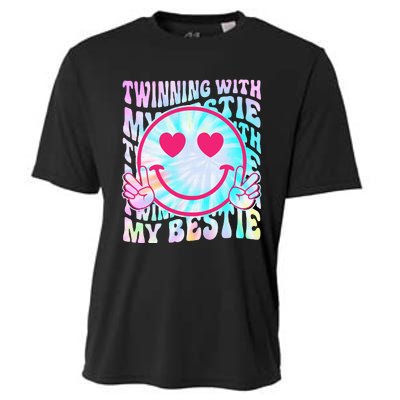 Twinning With My Bestie Spirit Week Twin Day Best Friend 70s Cooling Performance Crew T-Shirt