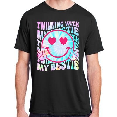 Twinning With My Bestie Spirit Week Twin Day Best Friend 70s Adult ChromaSoft Performance T-Shirt