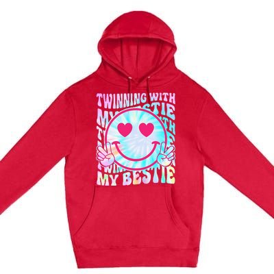 Twinning With My Bestie Spirit Week Twin Day Best Friend 70s Premium Pullover Hoodie