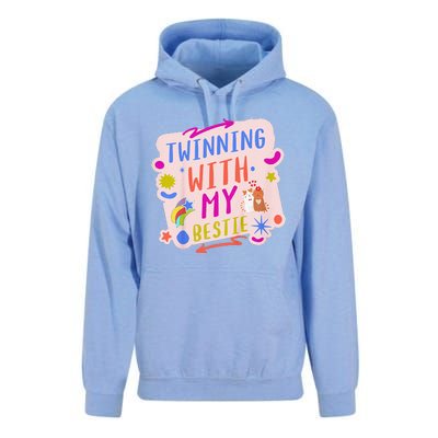 Twinning With My Bestie Spirit Week Twin Day Best Friend Cat Unisex Surf Hoodie