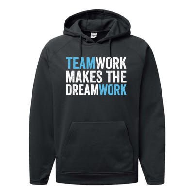 Team Work Makes The Dream Work | Teamwork Performance Fleece Hoodie