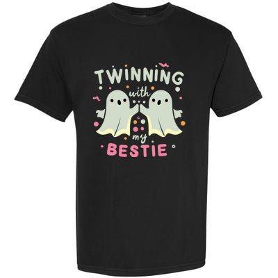 Twinning With My Bestie Halloween Ghost Boy Spirit Week Twin Day Best Friend Garment-Dyed Heavyweight T-Shirt