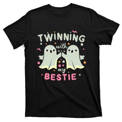 Twinning With My Bestie Halloween Ghost Boy Spirit Week Twin Day Best Friend T-Shirt