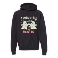 Twinning With My Bestie Halloween Ghost Boy Spirit Week Twin Day Best Friend Premium Hoodie