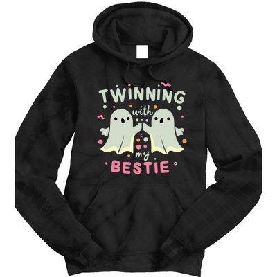 Twinning With My Bestie Halloween Ghost Boy Spirit Week Twin Day Best Friend Tie Dye Hoodie