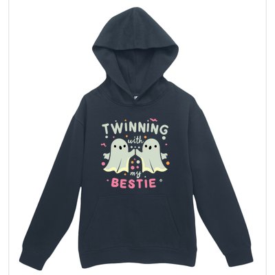 Twinning With My Bestie Halloween Ghost Boy Spirit Week Twin Day Best Friend Urban Pullover Hoodie