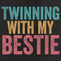 Twinning With My Bestie Spirit Week Best Friend Twin Day Adult Drive Performance Visor