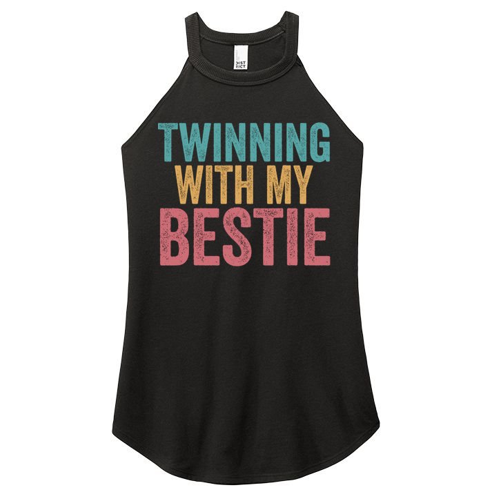 Twinning With My Bestie Spirit Week Best Friend Twin Day Women's Perfect Tri Rocker Tank