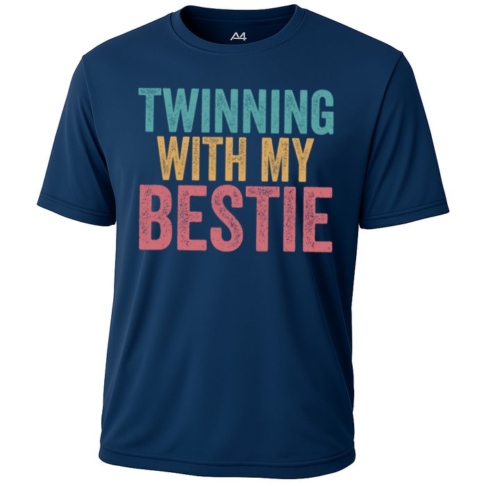 Twinning With My Bestie Spirit Week Best Friend Twin Day Cooling Performance Crew T-Shirt