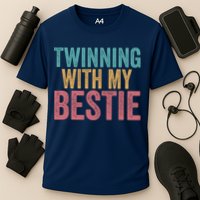 Twinning With My Bestie Spirit Week Best Friend Twin Day Cooling Performance Crew T-Shirt