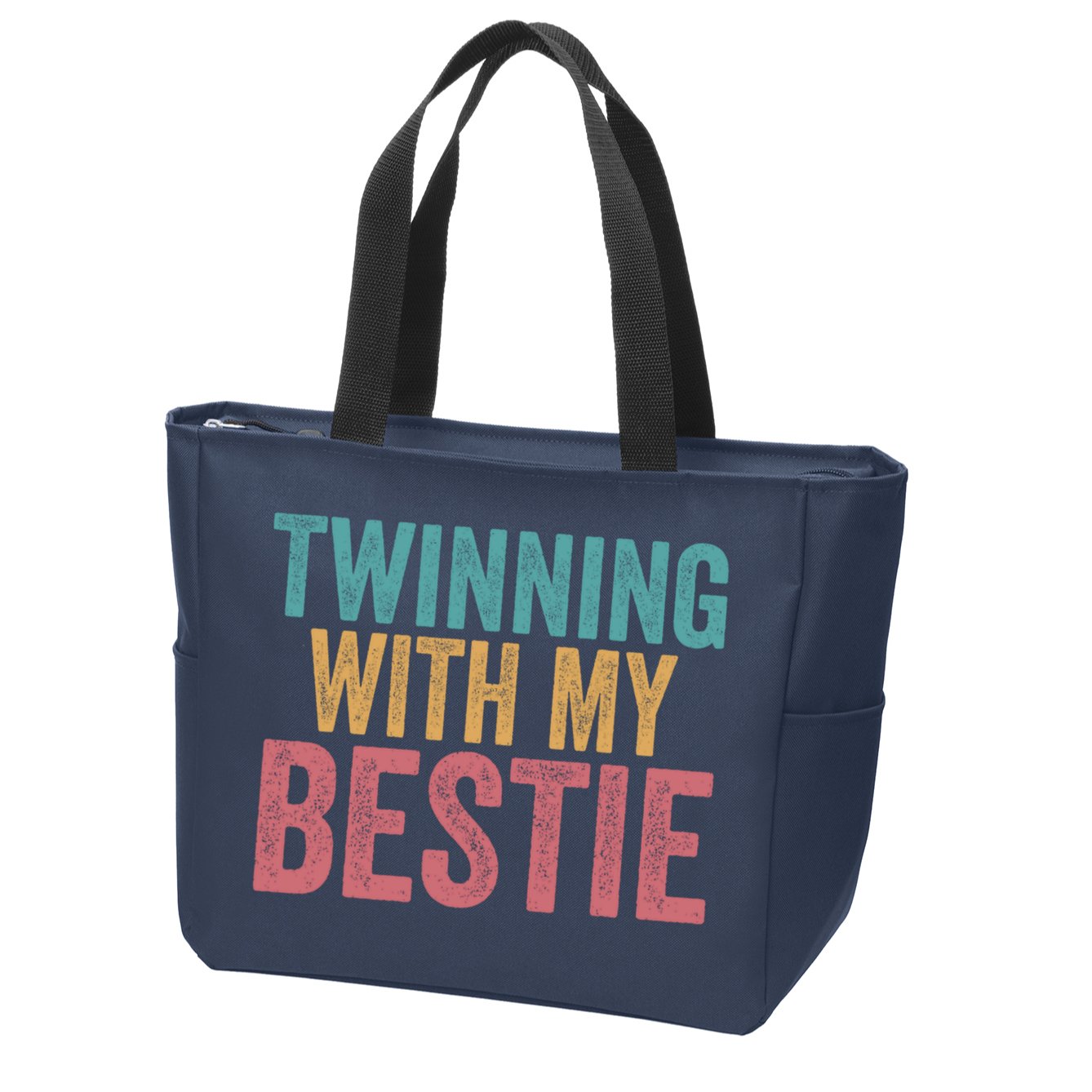 Twinning With My Bestie Spirit Week Best Friend Twin Day Zip Tote Bag