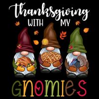Thanksgiving With My Gnomies Holiday Festive City Backpack