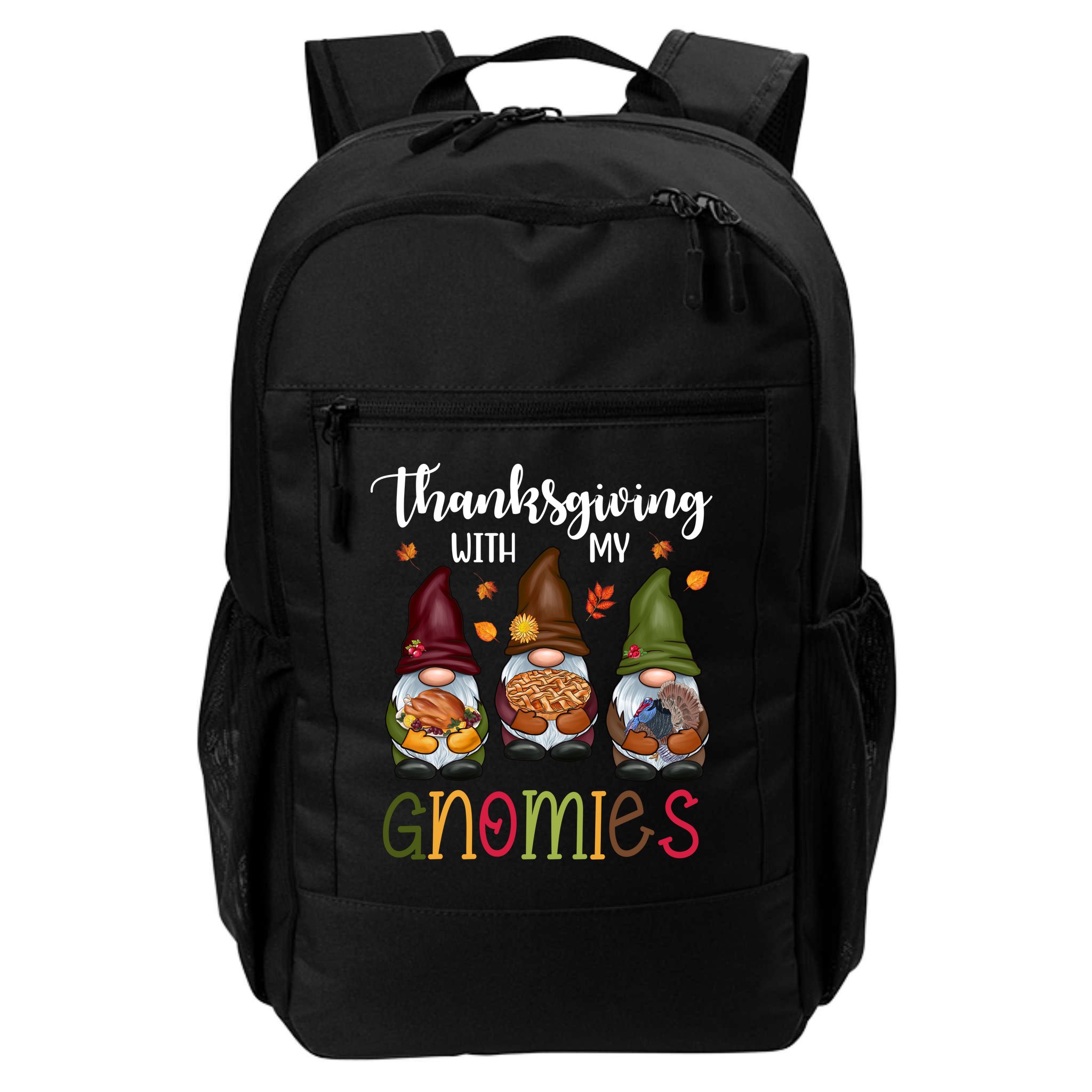 Thanksgiving With My Gnomies Holiday Festive Backpack