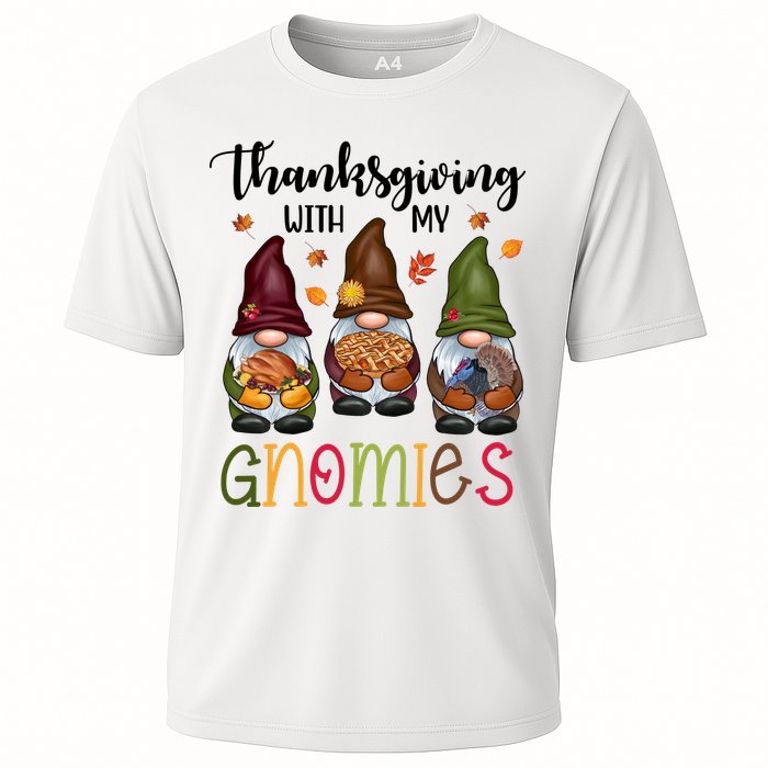 Thanksgiving With My Gnomies Holiday Festive Cooling Performance Crew T-Shirt