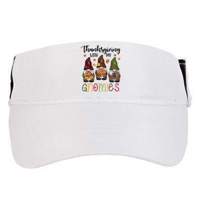 Thanksgiving With My Gnomies Holiday Festive Adult Drive Performance Visor