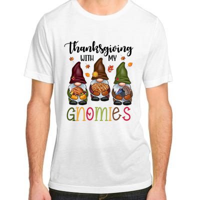 Thanksgiving With My Gnomies Holiday Festive Adult ChromaSoft Performance T-Shirt