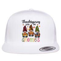 Thanksgiving With My Gnomies Holiday Festive Flatbill Hat