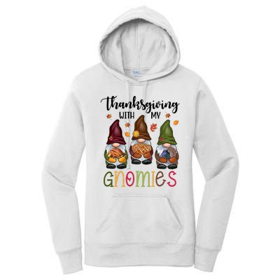 Thanksgiving With My Gnomies Holiday Festive Women's Pullover Hoodie