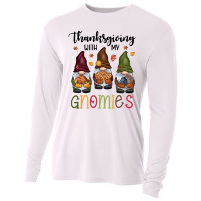 Thanksgiving With My Gnomies Holiday Festive Cooling Performance Long Sleeve Crew