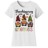 Thanksgiving With My Gnomies Holiday Festive Women's T-Shirt