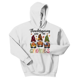 Thanksgiving With My Gnomies Holiday Festive Kids Hoodie