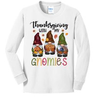 Thanksgiving With My Gnomies Holiday Festive Kids Long Sleeve Shirt