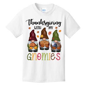 Thanksgiving With My Gnomies Holiday Festive Kids T-Shirt