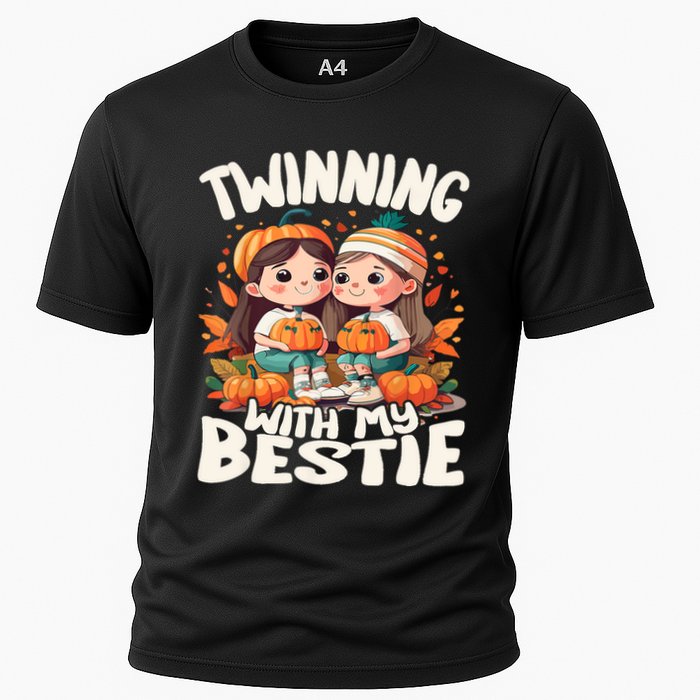Twinning With My Bestie Spirit Week Twin Day Best Friend 70s Cooling Performance Crew T-Shirt