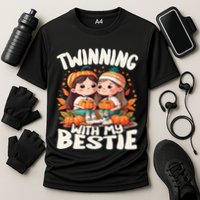 Twinning With My Bestie Spirit Week Twin Day Best Friend 70s Cooling Performance Crew T-Shirt