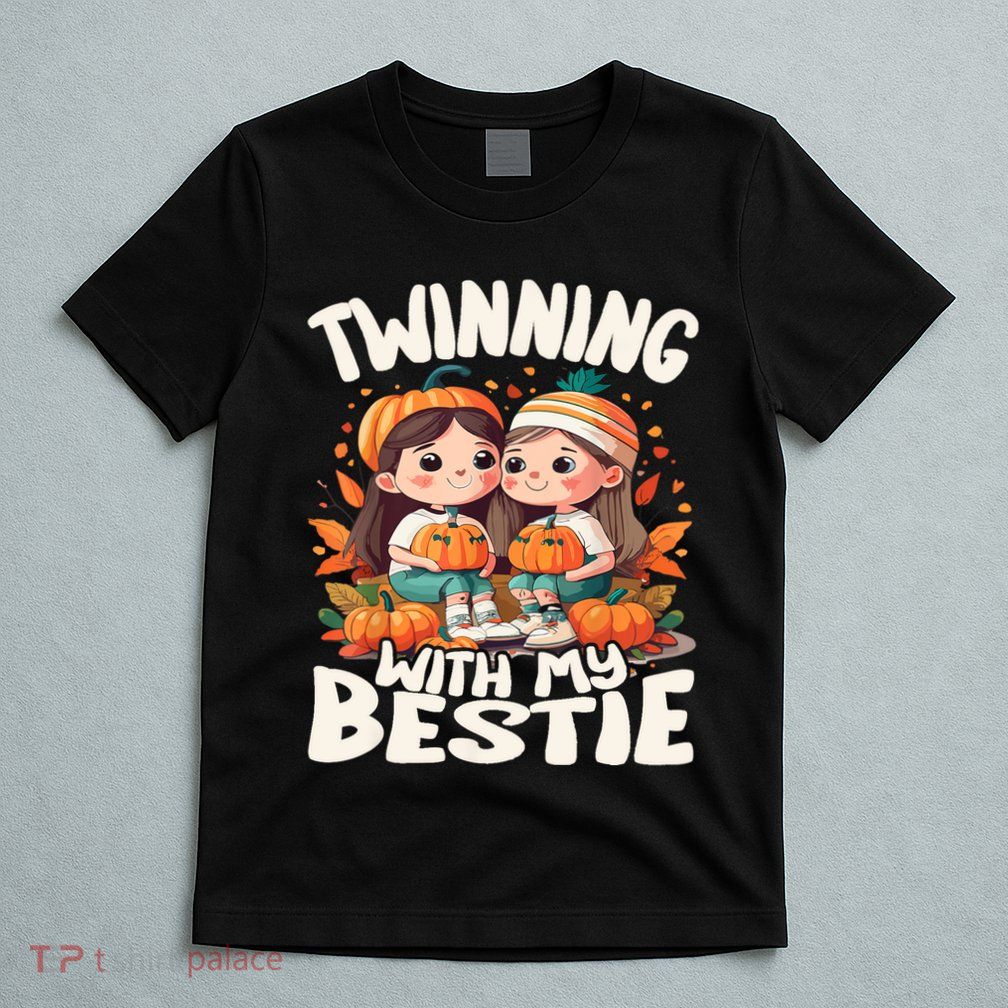 Twinning With My Bestie Spirit Week Twin Day Best Friend 70s T-Shirt