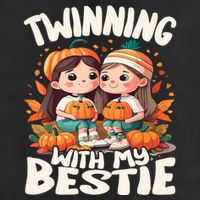 Twinning With My Bestie Spirit Week Twin Day Best Friend 70s Adult Drive Performance Visor
