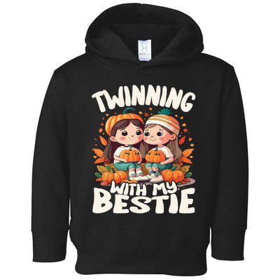 Twinning With My Bestie Spirit Week Twin Day Best Friend 70s Toddler Hoodie