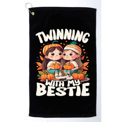 Twinning With My Bestie Spirit Week Twin Day Best Friend 70s Golf Towel