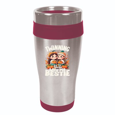 Twinning With My Bestie Spirit Week Twin Day Best Friend 70s 16oz Travel Tumbler