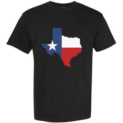 Texas Women Men Texas State Lone Star Flag Map Garment-Dyed Heavyweight T-Shirt