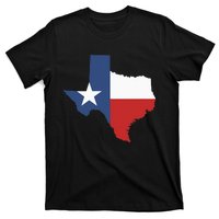 Texas Women Men Texas State Lone Star Flag Map T-Shirt