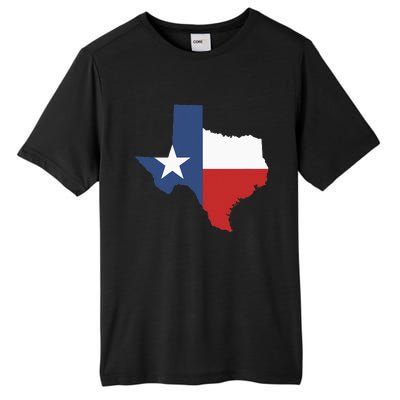 Texas Women Men Texas State Lone Star Flag Map Tall Fusion ChromaSoft Performance T-Shirt