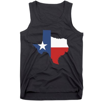 Texas Women Men Texas State Lone Star Flag Map Tank Top