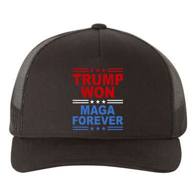 Trump Won Maga Forever Yupoong Adult 5-Panel Trucker Hat