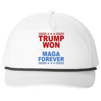 Trump Won Maga Forever Snapback Five-Panel Rope Hat