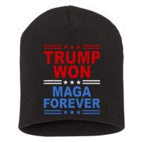 Trump Won Maga Forever Short Acrylic Beanie