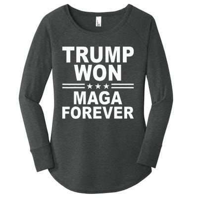 Trump Won Maga Forever Women's Perfect Tri Tunic Long Sleeve Shirt