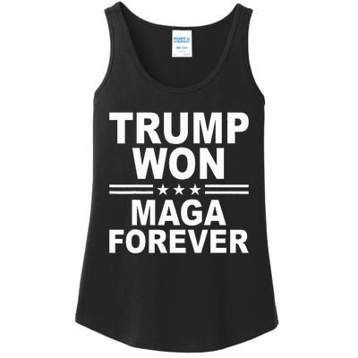 Trump Won Maga Forever Ladies Essential Tank